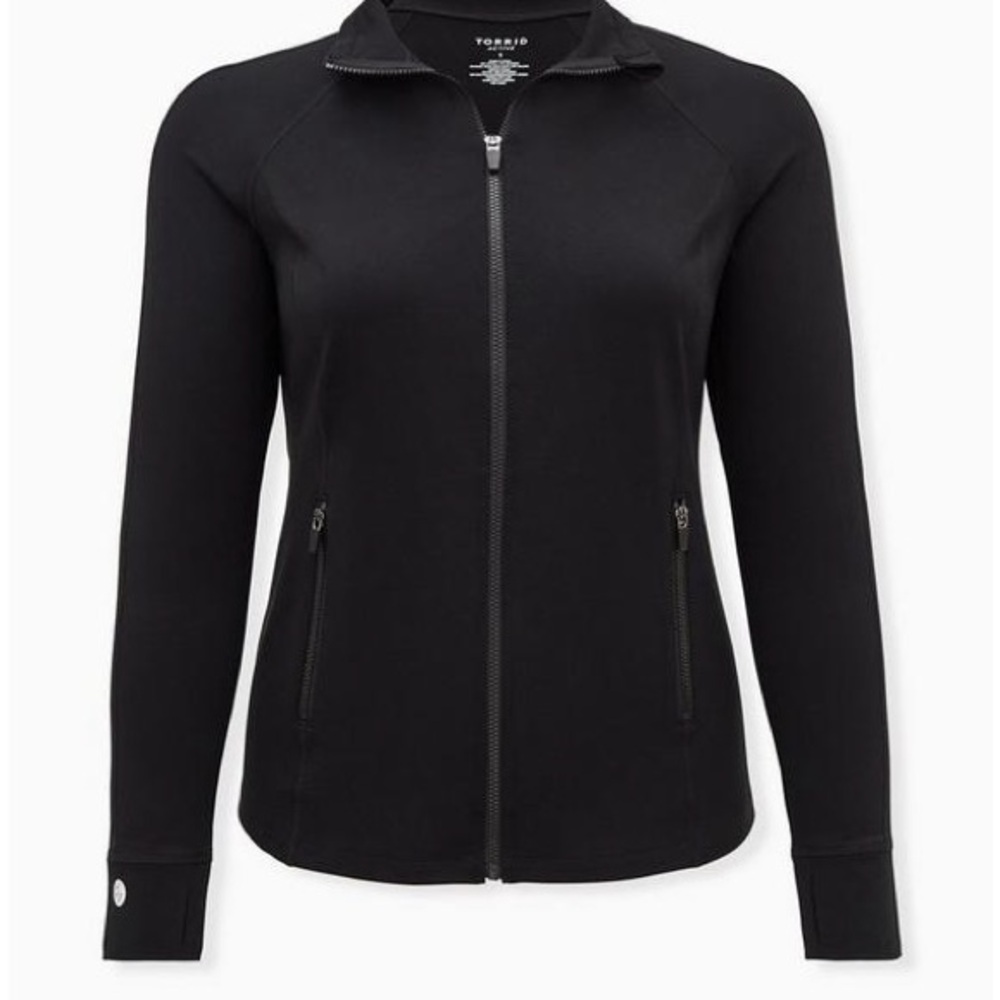 Torrid Black Performance Zip-Up - image 3